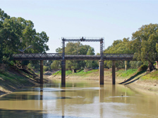 Bridge over a wetland